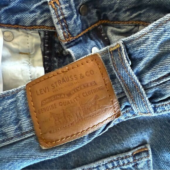 Sz 26 Levi Levi’s Premium Ribcage Straight Classic Blue Denim Jeans - Picture 7 of 11